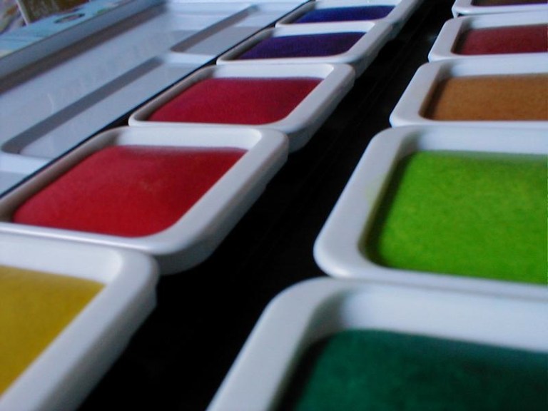 Paint like you did in kinder: freely!