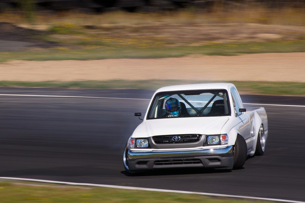Petrie and his car in action at Hampton Raceway, New Zealand. Photo Credit: ROO WILLS